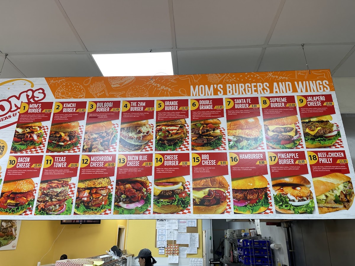 Mom's Burgers & Wings Menu - Image 4